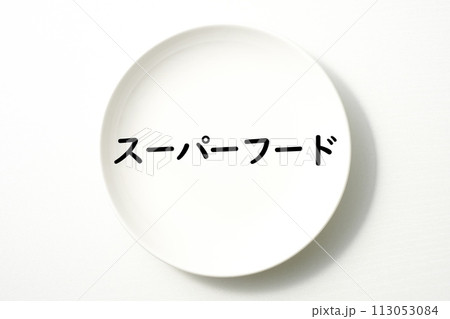 白いお皿の食に関する単語やキーワード素材 白いお皿の食に関する単語やキーワード素材 113053084