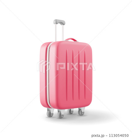 3D Red Travel Suitcase 113054050