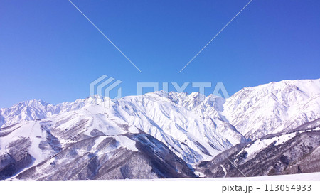 北アルプスの冬山 北アルプスの冬山 113054933