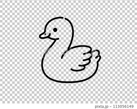 シンプルな鳥のイラスト 113056149