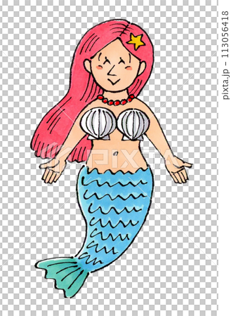 人魚のイラスト素材 [113056418] - PIXTA