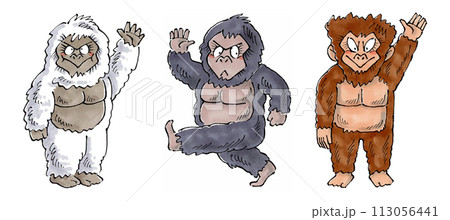 イエティ　ビックフット　ヒバゴン　未確認獣人セット 113056441