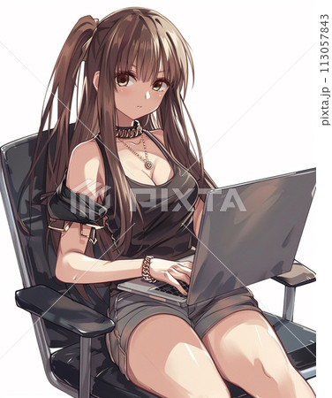 かわいい 美人 OL 女性 女 秘書 女社長のイラスト素材 [113057843] - PIXTA