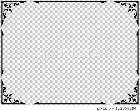 Antique/Vintage/Classic/Frame/Frame/Black/Illustration/Material Antique/Vintage/Classic/Frame/Frame/Black/Illustration/Material 113058194