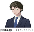 スーツを着た男性　笑顔 113058204