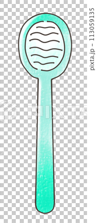 ゆるめシンプル舌磨き　アナログ風 113059135