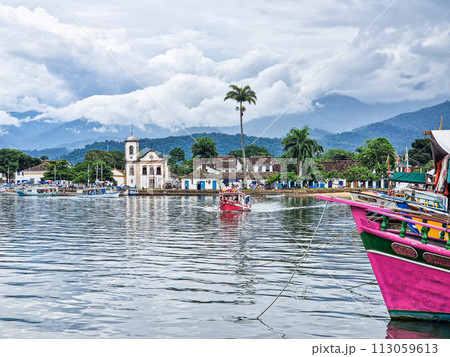 The Jesuit Baroque-Rococo style of the 18th century Church of Santa Rita in Paraty,Brazil The Jesuit Baroque-Rococo style of the 18th century Church of Santa Rita in Paraty,Brazil 113059613