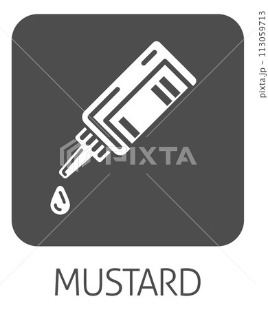 Ketchup Or Mustard Sauce Bottle Food Allergy Icon Ketchup Or Mustard Sauce Bottle Food Allergy Icon 113059713