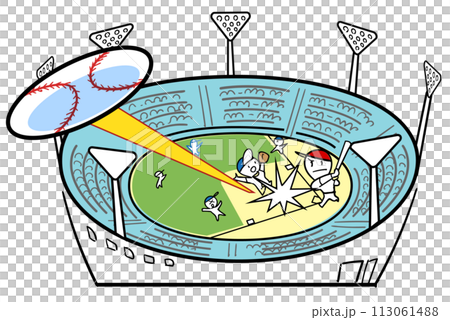 決定場外本壘打的棒球場 113061488