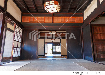 伝統建築の和室 旧大澤家住宅(埼玉県富士見市 難波田城公園) 伝統建築の和室 旧大澤家住宅(埼玉県富士見市 難波田城公園) 113061748