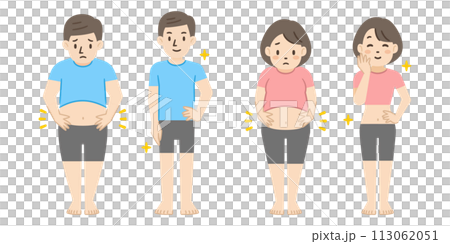 ダイエットのビフォーアフター 113062051