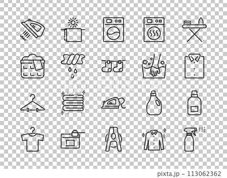 洗衣圖示集 洗衣圖示集 113062362