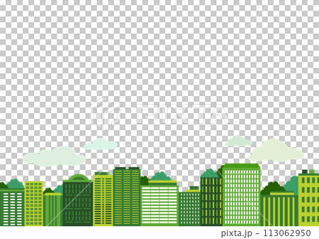 綠色城市景觀背景圖 113062950