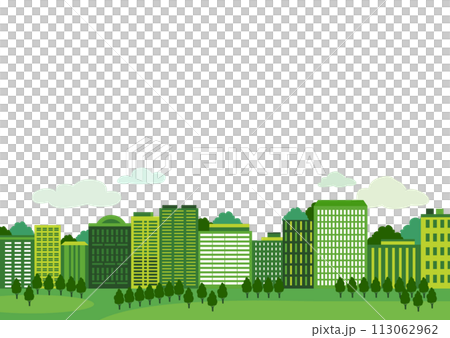 綠色城市建築背景圖 綠色城市建築背景圖 113062962