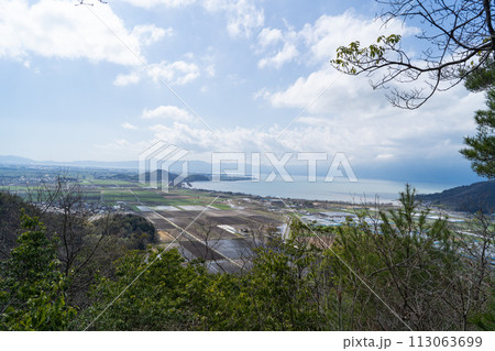 長命寺港展望台から見た景色（八幡山縦走コース） 113063699