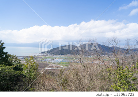 八幡山の山頂から見た景色(近江八幡) 八幡山の山頂から見た景色(近江八幡) 113063722