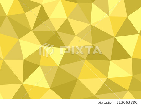 三角形のポリゴン・背景素材(黄色) 三角形のポリゴン・背景素材(黄色) 113063880