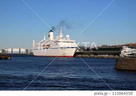 港に停泊する船 113064550
