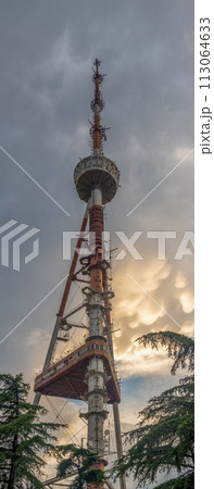 Tbilisi TV Broadcasting Tower Overlooking the Georgian Capital 113064633