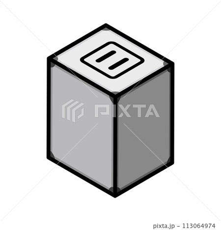 投票箱 - アイソメトリック　主線あり 113064974