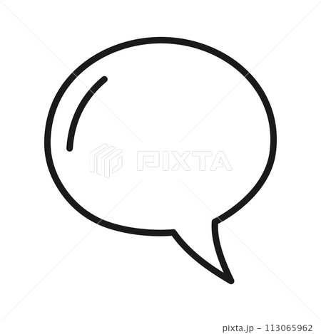 Speech bubble message icon. Chat bubble. Vector Speech bubble message icon. Chat bubble. Vector 113065962