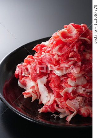 牛肉 切り落とし 山盛り 牛肉 切り落とし 山盛り 113067279