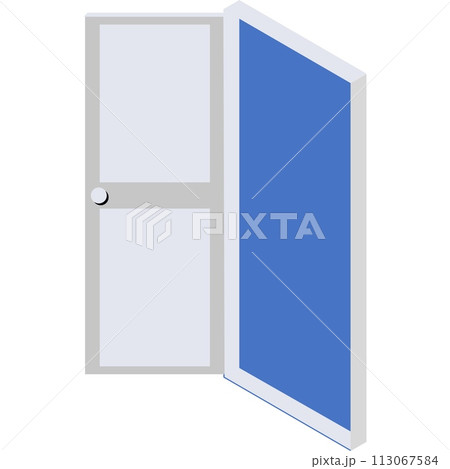 Open door vector business icon doorway entrance 113067584