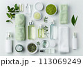 Set of spa and beauty treatment products 113069249