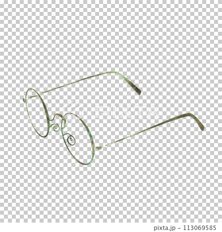 簡單的眼鏡手繪插畫 簡單的眼鏡手繪插畫 113069585