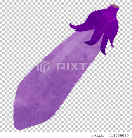 なす　茄子　野菜　夏野菜　イラスト 113069659