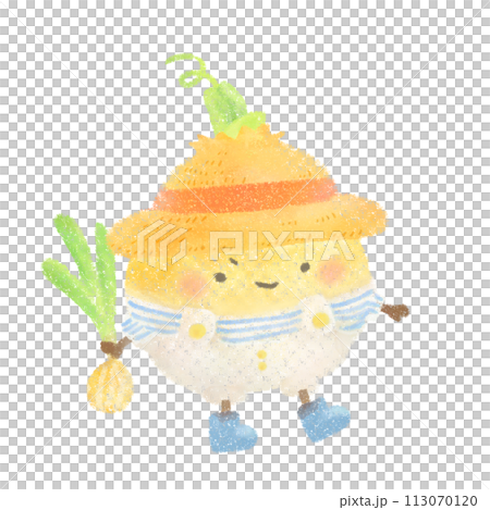 長著可愛臉蛋的洋蔥的插圖 113070120