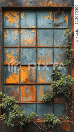 Autumn's Embrace Serene View of Fall Foliage Through Forgotten Windows Autumn's Embrace Serene View of Fall Foliage Through Forgotten Windows 113070306
