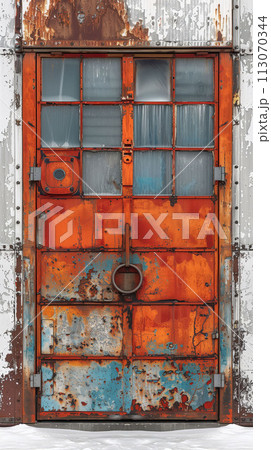 Autumn's Embrace Serene View of Fall Foliage Through Forgotten Windows Autumn's Embrace Serene View of Fall Foliage Through Forgotten Windows 113070344