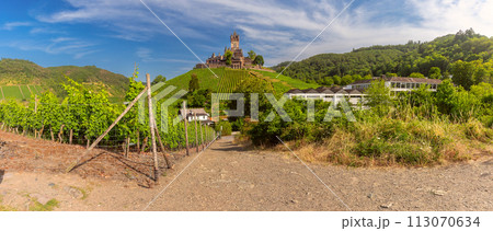 Cochem with Reichsburg castle, Germany Cochem with Reichsburg castle, Germany 113070634