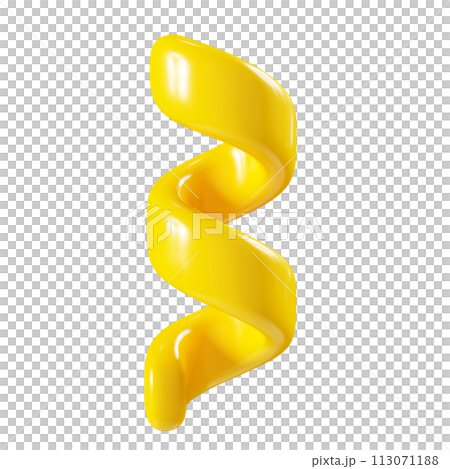 Birthday party popper yellow confetti streamer element. 3d render illustration. Surprise or winner congratulation serpentine ribbons. Fly and float party decor after explosion of firecracker. Birthday party popper yellow confetti streamer element. 3d render illustration. Surprise or winner congratulation serpentine ribbons. Fly and float party decor after explosion of firecracker. 113071188