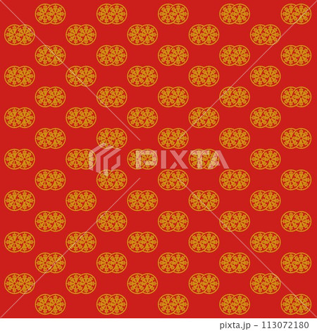 源氏車と波文様の壁紙 源氏車と波文様の壁紙 113072180