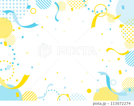 青と黄色のポップなキャンペーン・SALE フレーム 青と黄色のポップなキャンペーン・SALE フレーム 113072274