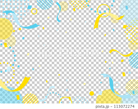 Blue and yellow pop campaign/SALE frame Blue and yellow pop campaign/SALE frame 113072274