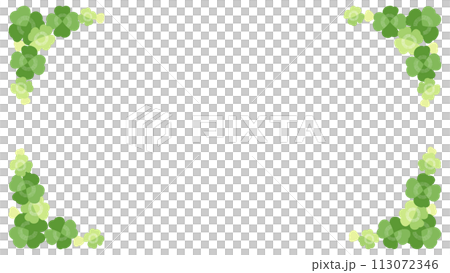 Four-leaf clover spring frame (brackets), aspect ratio 16:9 113072346