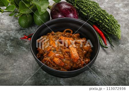 Indian cuisine - homemade mutter paneer Indian cuisine - homemade mutter paneer 113072936