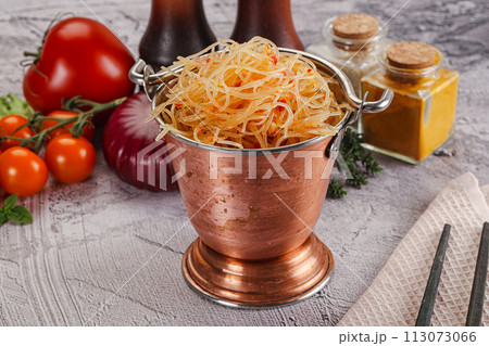 Asian spicy glass noodle salad Asian spicy glass noodle salad 113073066