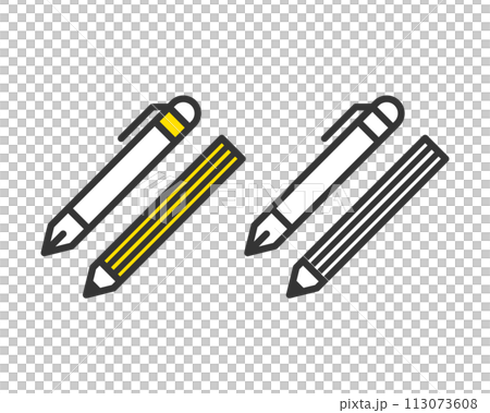 シンプルなシャーペン、鉛筆のイラスト 113073608