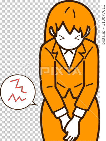 Itchy business woman Itchy business woman 113077611