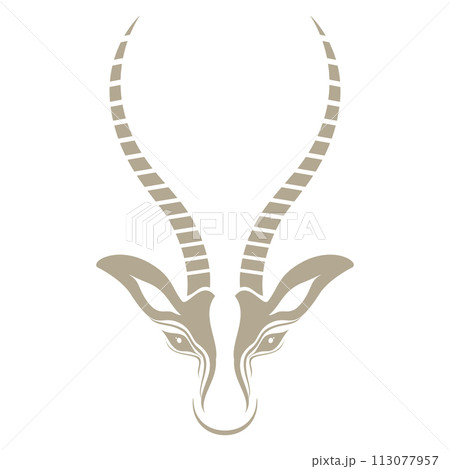 antelope logo vector illustrations design icon logo 113077957