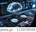 サイバー空間のイメージ (AI画像) 113078509