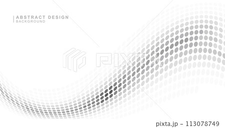 波形のドット模様のテクスチャ 113078749
