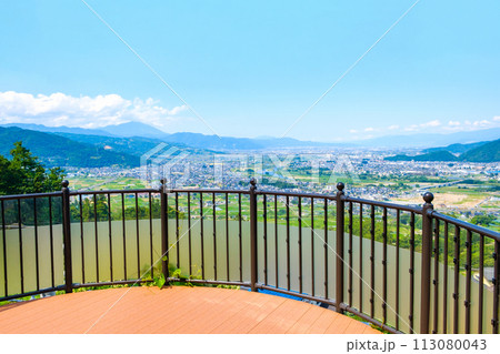 姨捨駅から善光寺平の眺め 姨捨駅から善光寺平の眺め 113080043