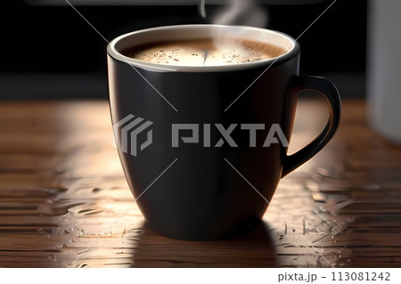 オシャレなカフェのラテアート 113081242