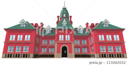 北海道庁旧本庁舎 観光地イラストアイコン 北海道庁旧本庁舎 観光地イラストアイコン 113082032