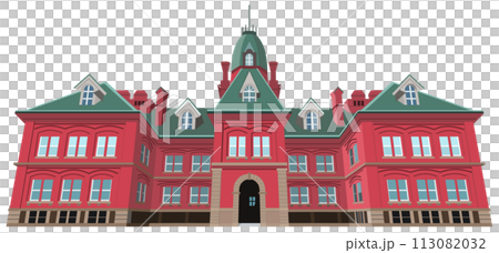 北海道庁旧本庁舎 観光地イラストアイコン 北海道庁旧本庁舎 観光地イラストアイコン 113082032